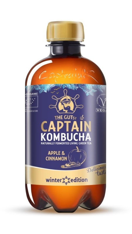 captain kombucha Appel en Kaneel 400ml