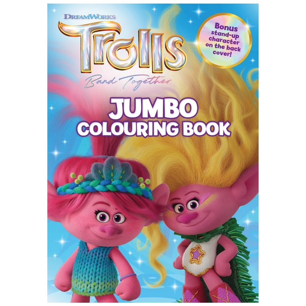 Trolls Band Together Jumbo Malbuch