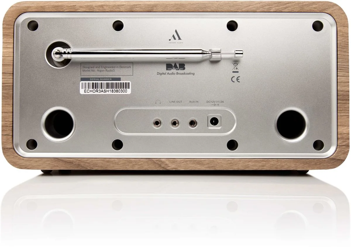 Argon Audio Radio 3 Chêne Radios réveils