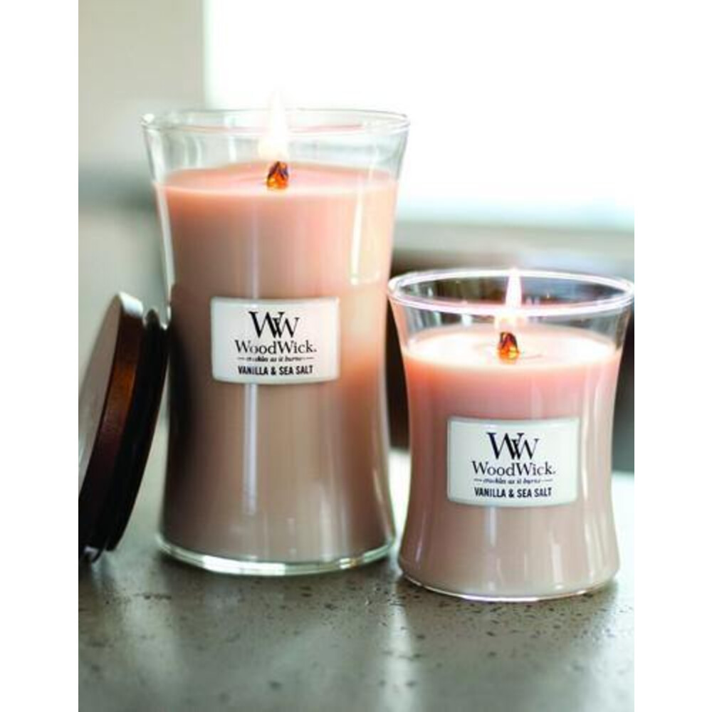 WoodWick Geurkaars Large Vanilla & Sea Salt611 gr