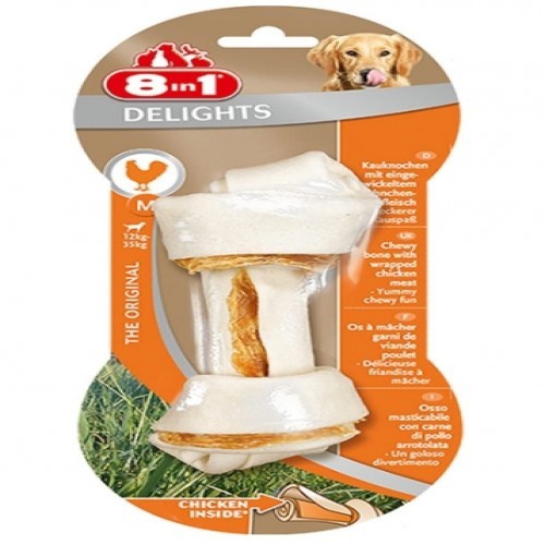 Delicioso sabor de frango com osso artificial