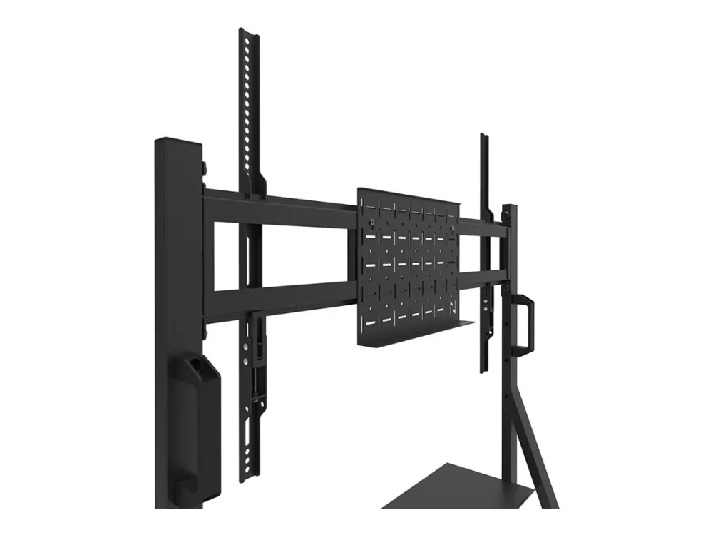 Neomounts FL50-525BL1 - Vogn med hjul - robust - for fladt panel - gulvstander - låsbar - stål - sort - skærmstørrelse: 55