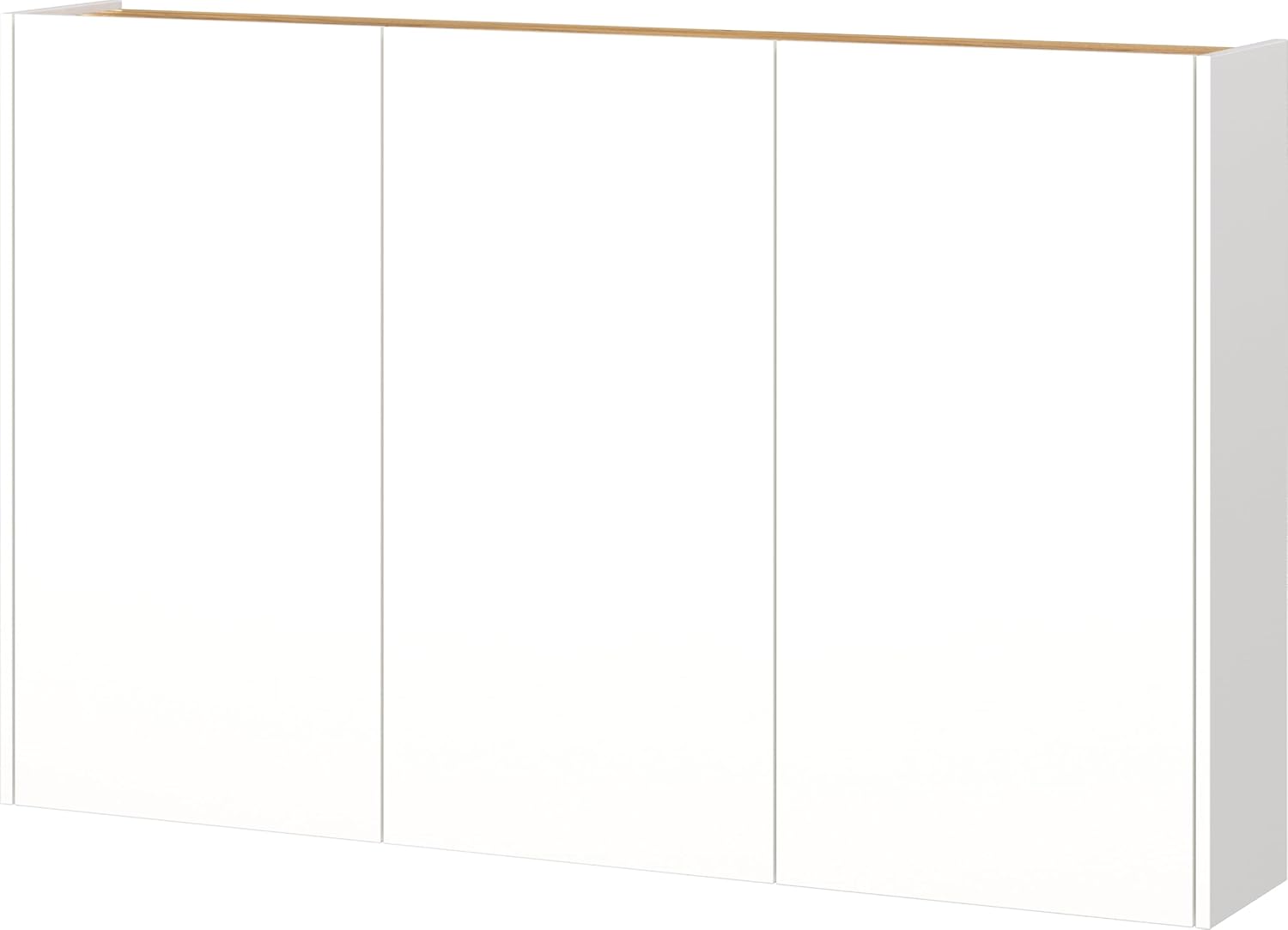 Germania Schuhschrank 1346-513 GW-Libbiano, in Weiß/Navarra-Eiche-Nb., mit geringer Tiefe, 138 x 87 x 25 cm (BxHxT)