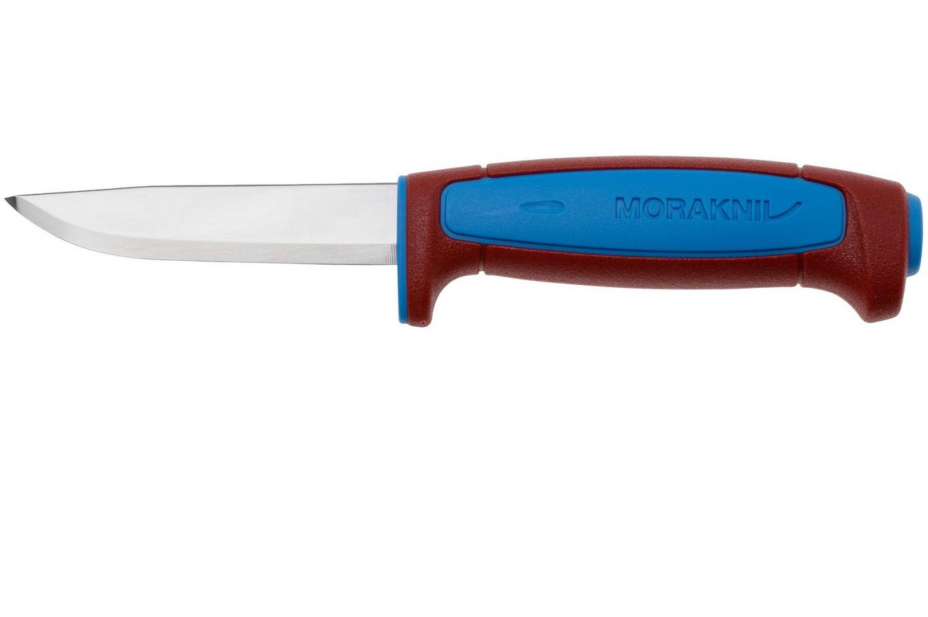 Morakniv Basic 511 Color of the Year 2025, 14501 Carbon Dala Red Siljan Blue, vaststaand mes