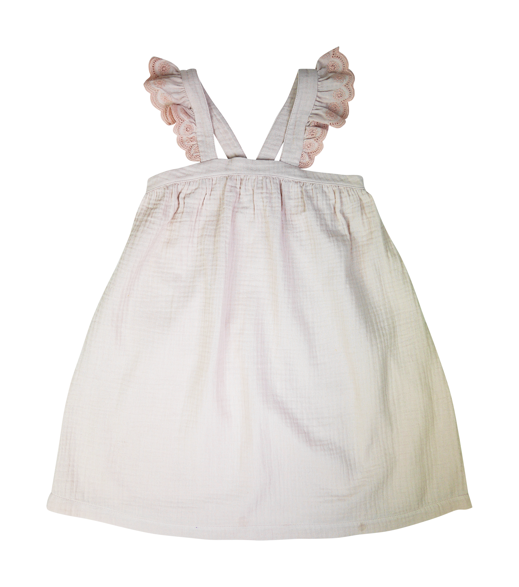 Robe imprimée en coton bio | Rose