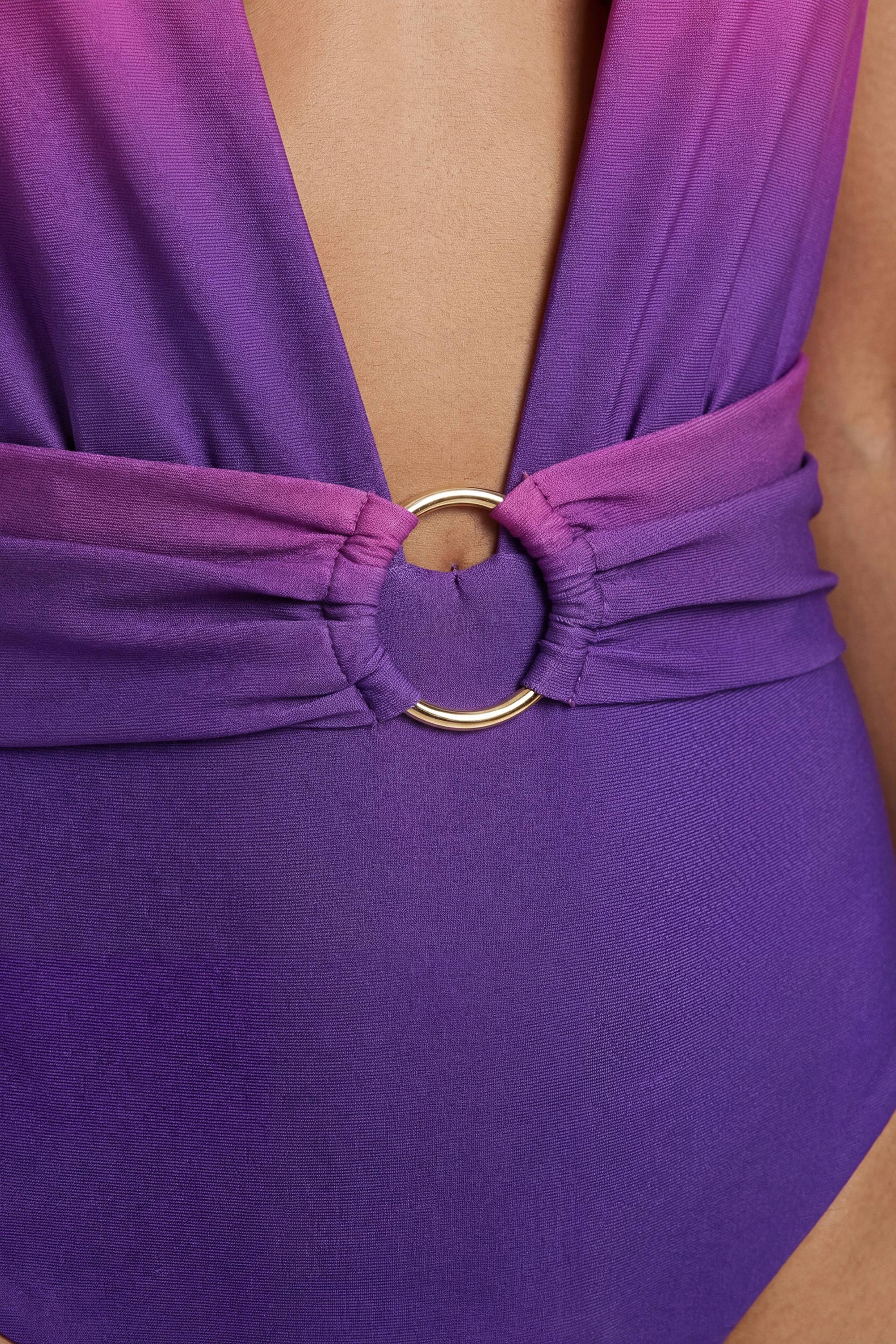 KarenMillen Maillot De Bain Échancré À Dégradé Ombré