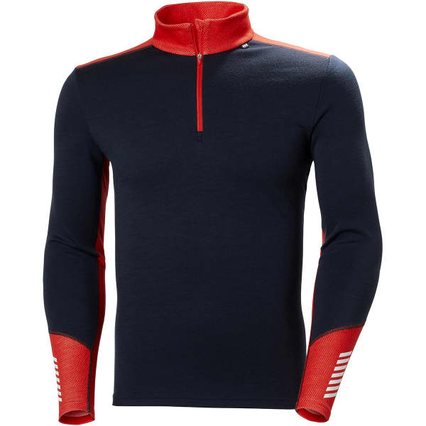 T-shirt thermique HELLY HANSEN LIFA MERINO MIDWEIGHT 1/2 ZIP NAVY