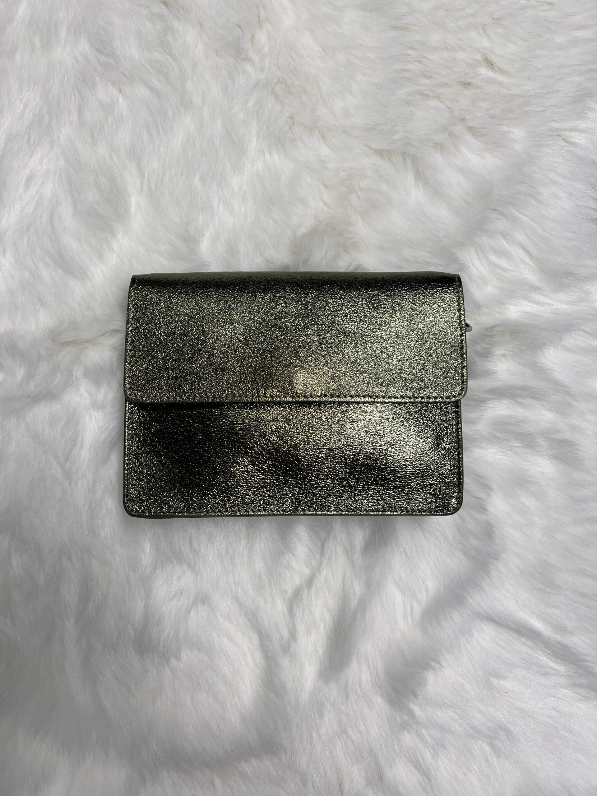 Lommers Leer Schoudertasje Els Metallic Olive