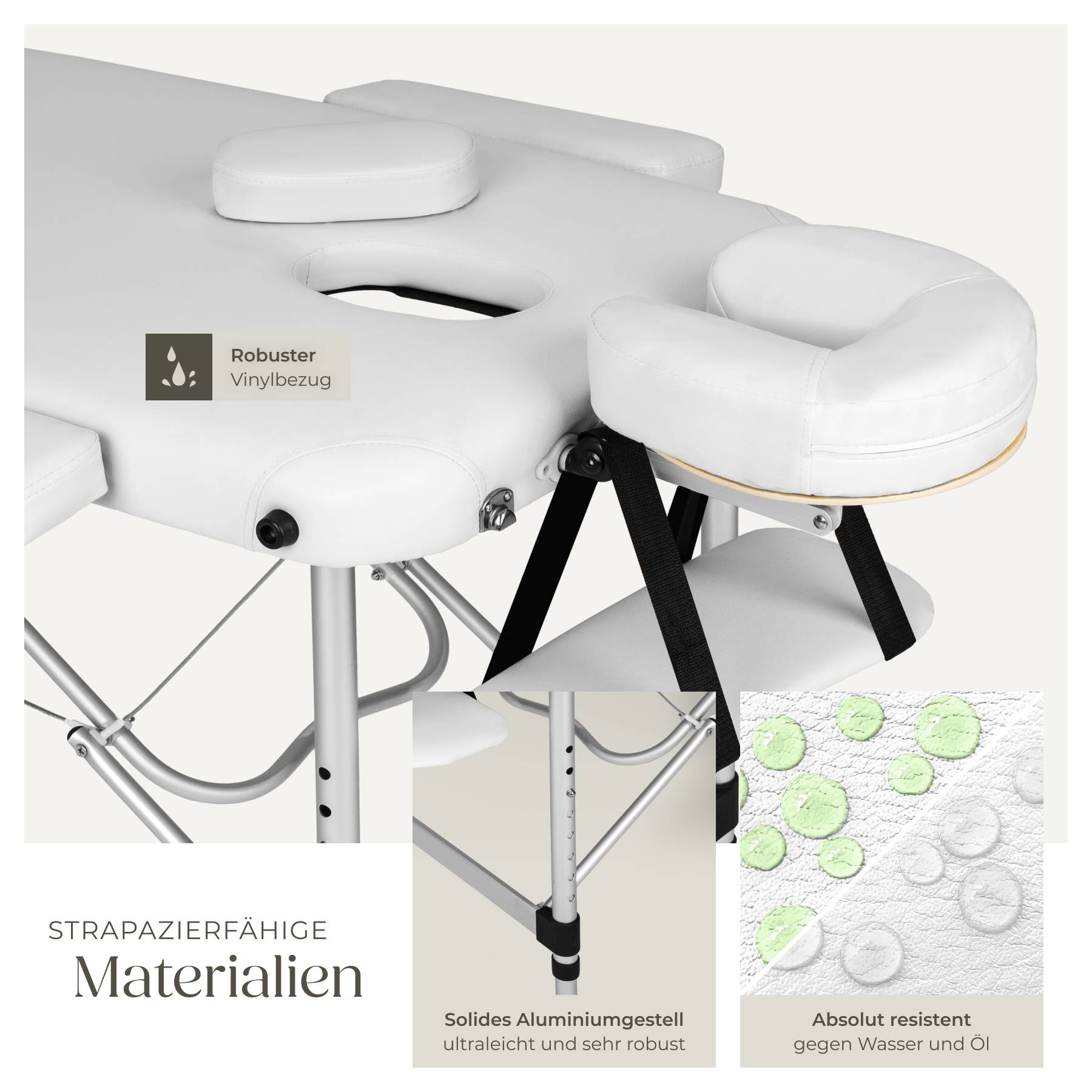 3 Zonen Massageliege
