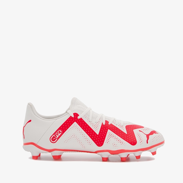 Puma Future Play FG/AG voetbalschoenen wit/rood