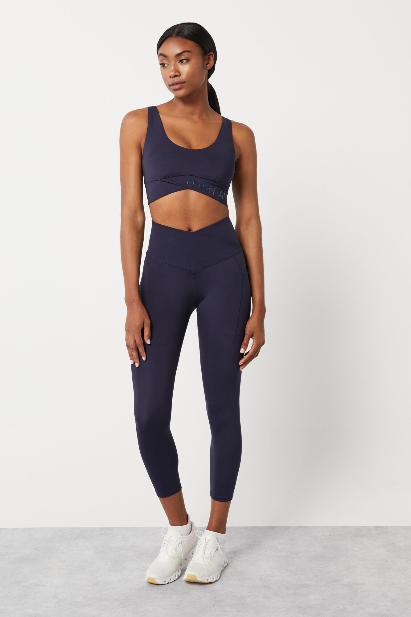 Leggings crop cintura cruzada 4D Stretch