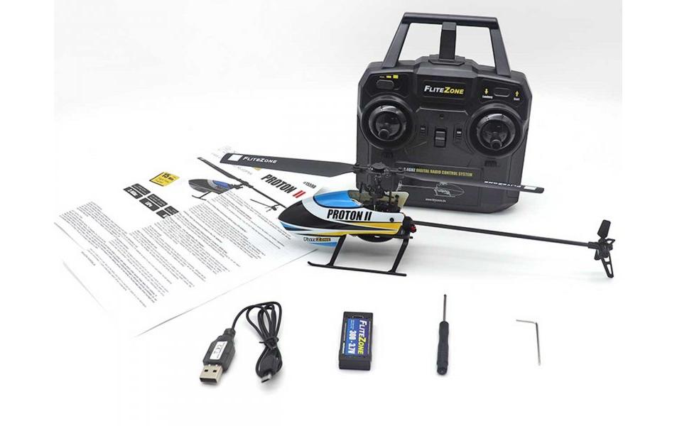 Helikopter Proton 2 4-Kanal, 6G, RTFKleiner Singlerotor Hubschrauber mit 6G Gyro
