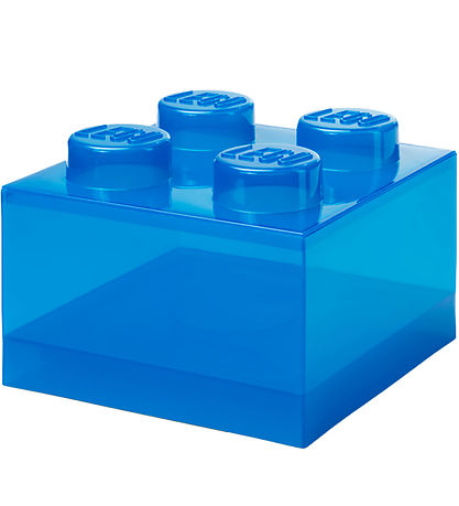 LEGO® Storage Aufbewahrungsbox - 4 Knäufe - Translucent Blue