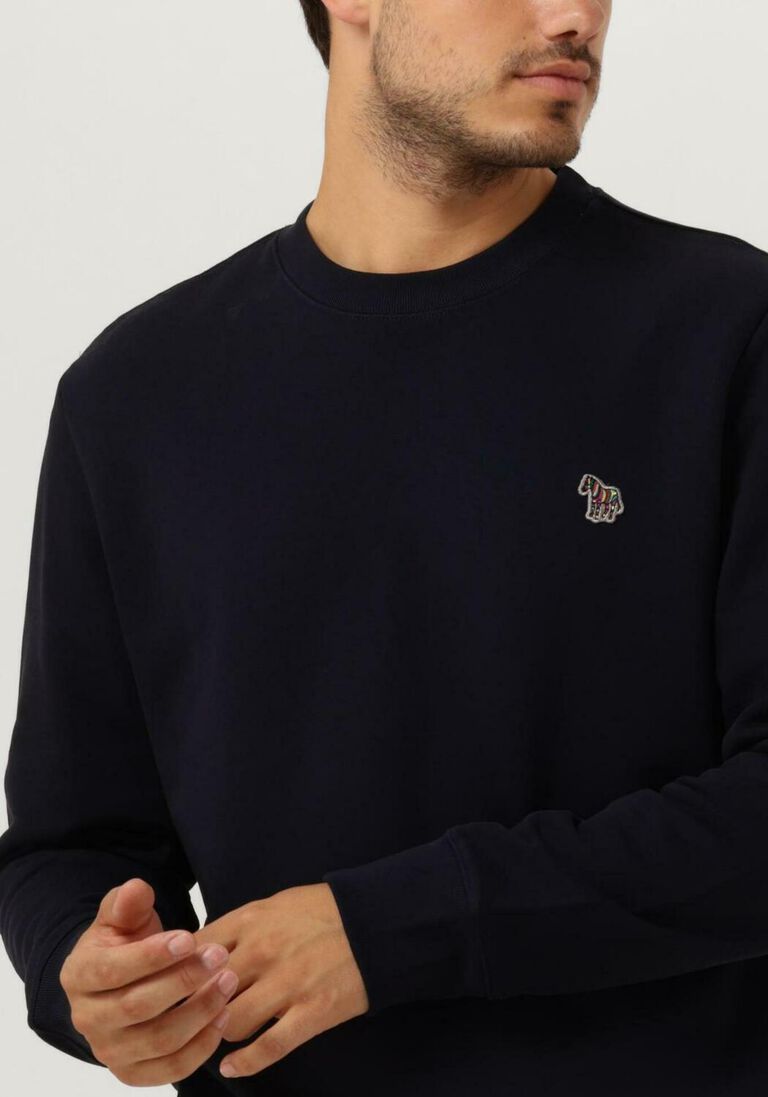 PS PAUL SMITH donkerblauwe ps paul smith sweater mens reg fit sweatshirt zebra