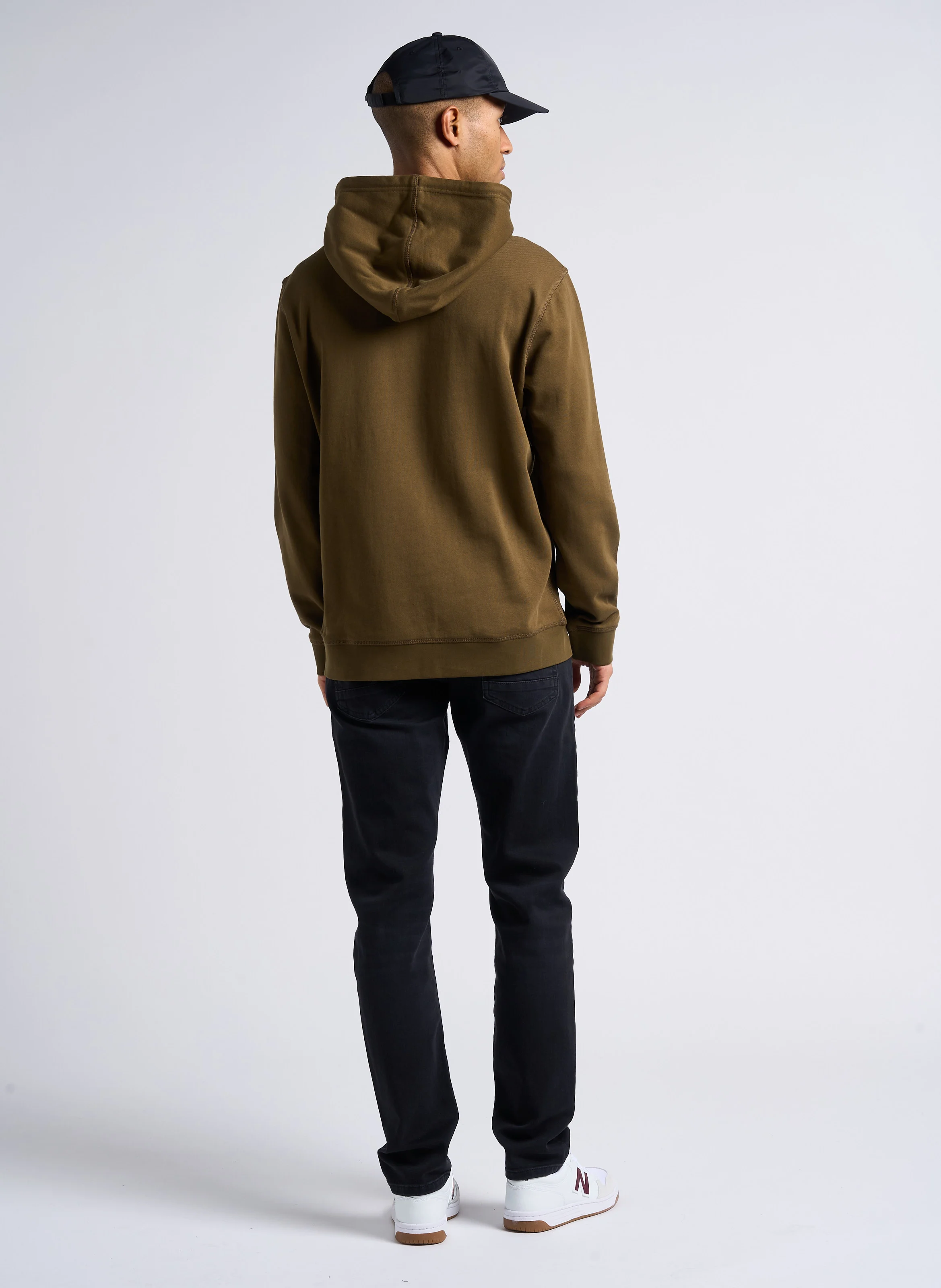 Jean tapered en coton mélangé | Noir