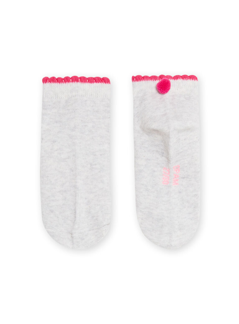 Chaussettes à pompons enfant fille