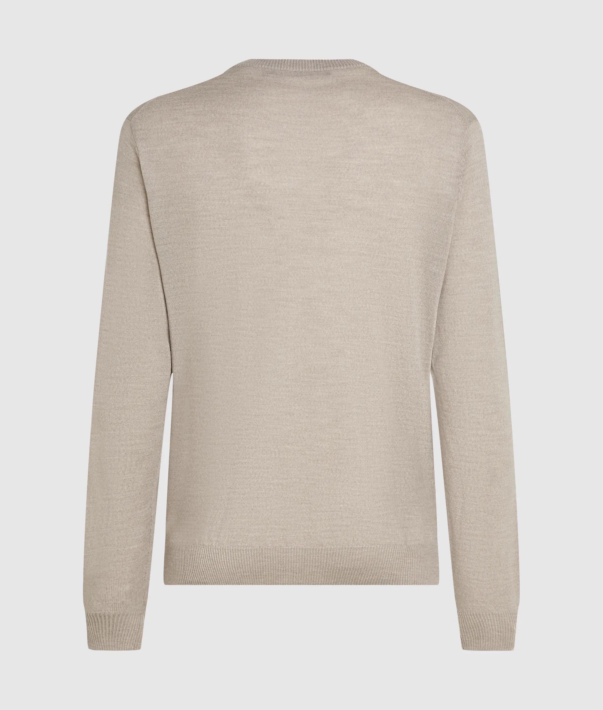 Merinoswol sweater met ronde hals