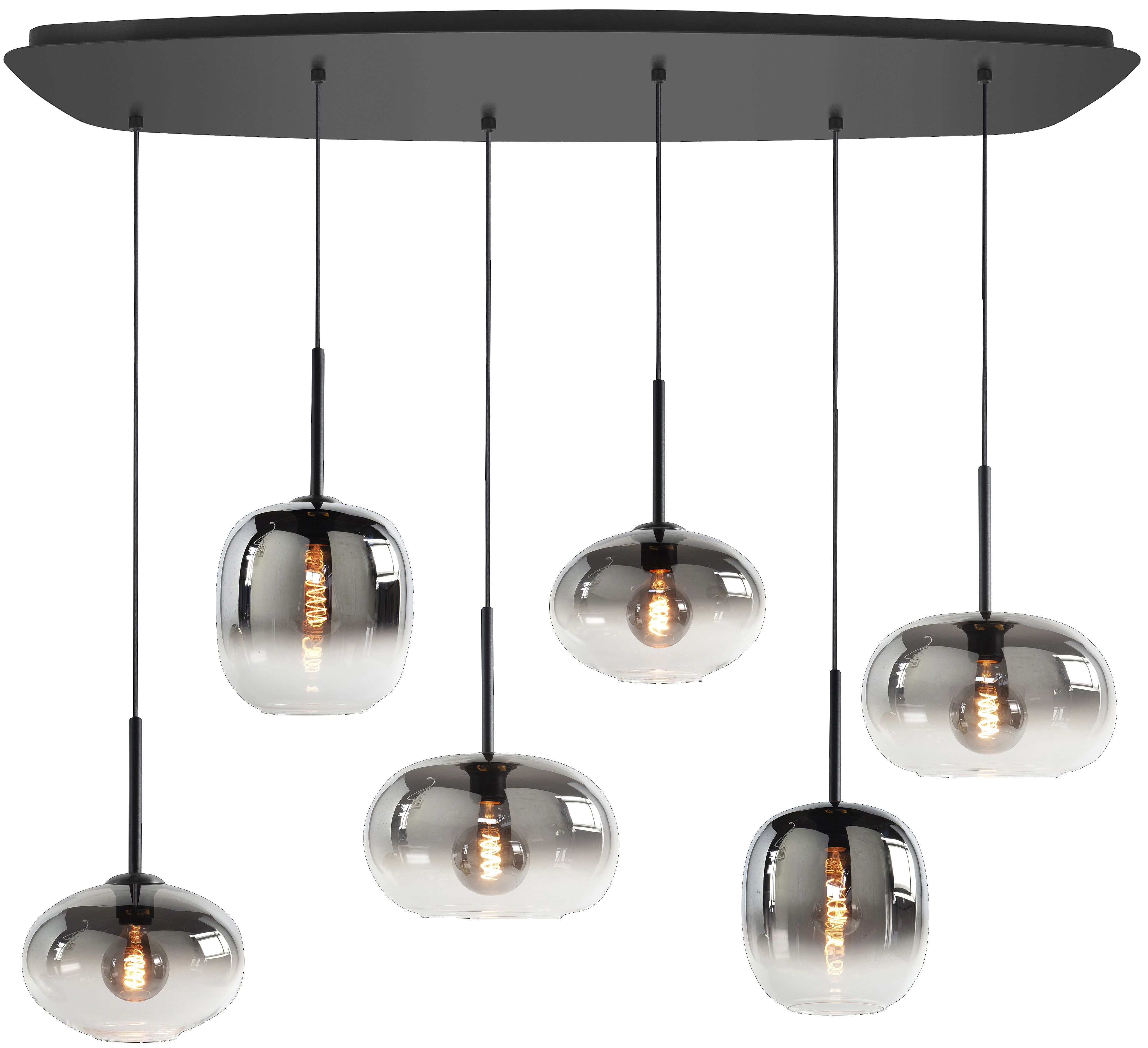 Hanglamp rookkleurig glas Bellini B100 x D38.5 cm