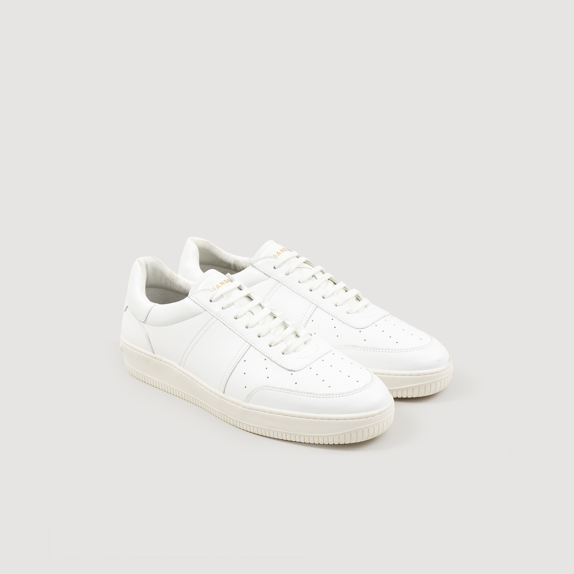 Sneakers en cuir de tannerie certifiee