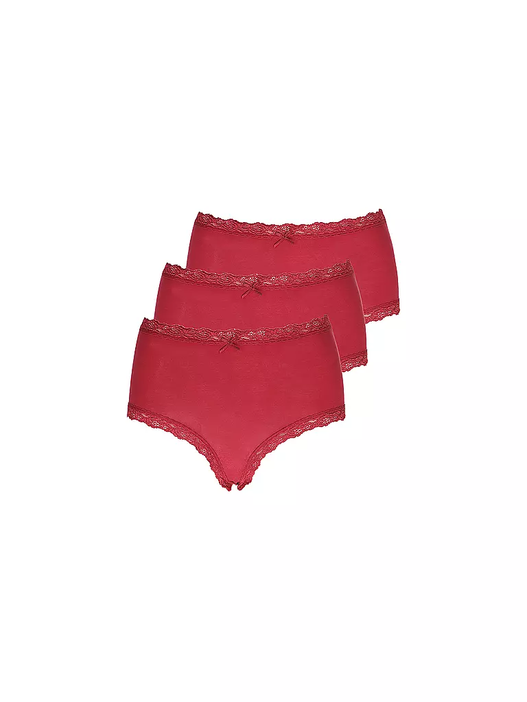 NINA VON C Slips 3er Pkg. red berrie rot