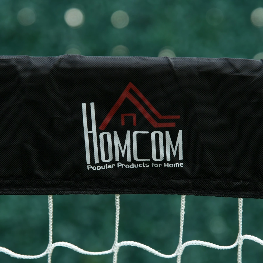 HOMCOM Fußballtor im 2er Set schwarz, weiß
