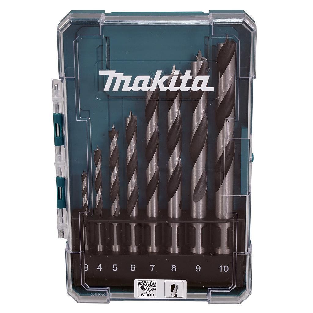 Makita D-77257 Houtborenset Ø 3-10mm in Cassette - 8-delig