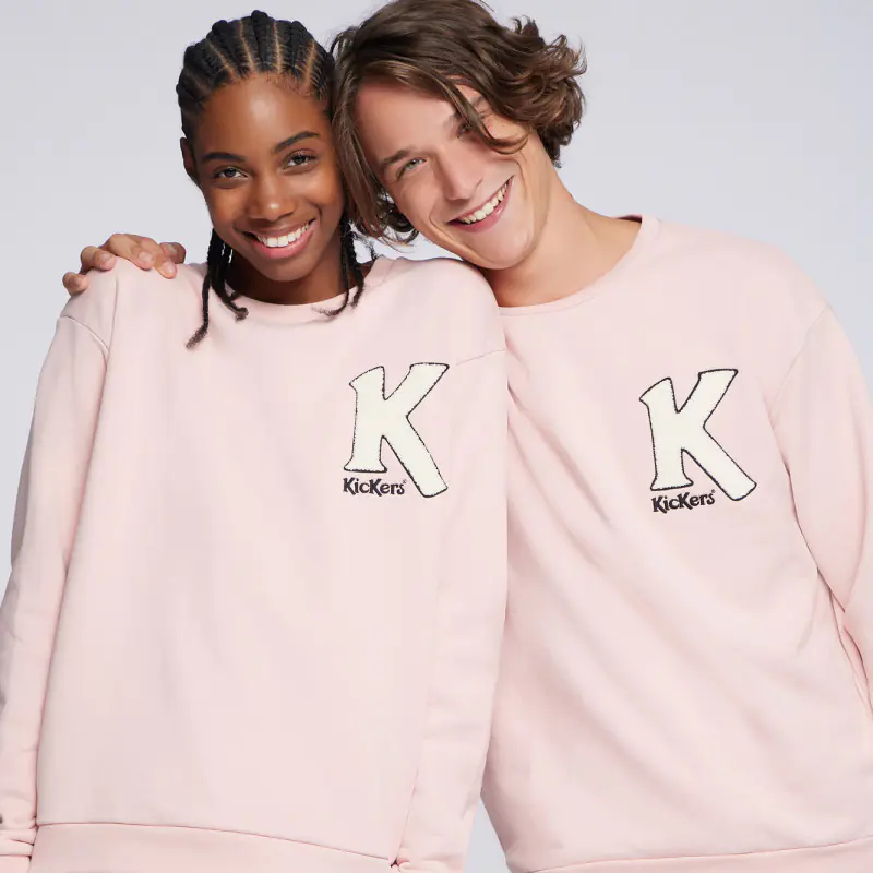 ORGANIC BIG-K SWEAT ROSE SWEAT Coton biologique No Gender