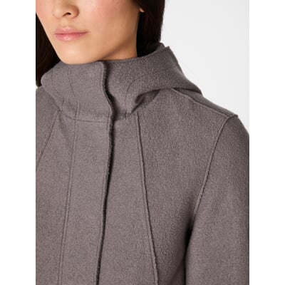 Damen-Wollparka, Mauve