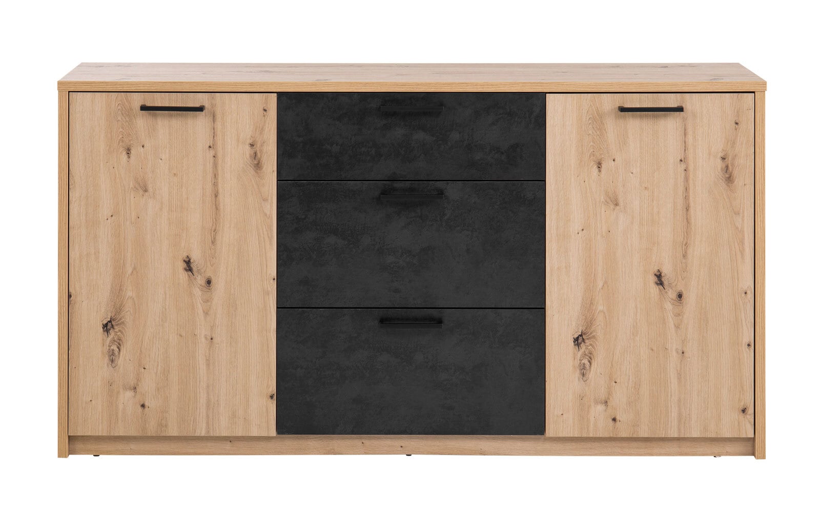 vito Kommode SPIEZ Artisan Eiche/ Terra Mater schwarz