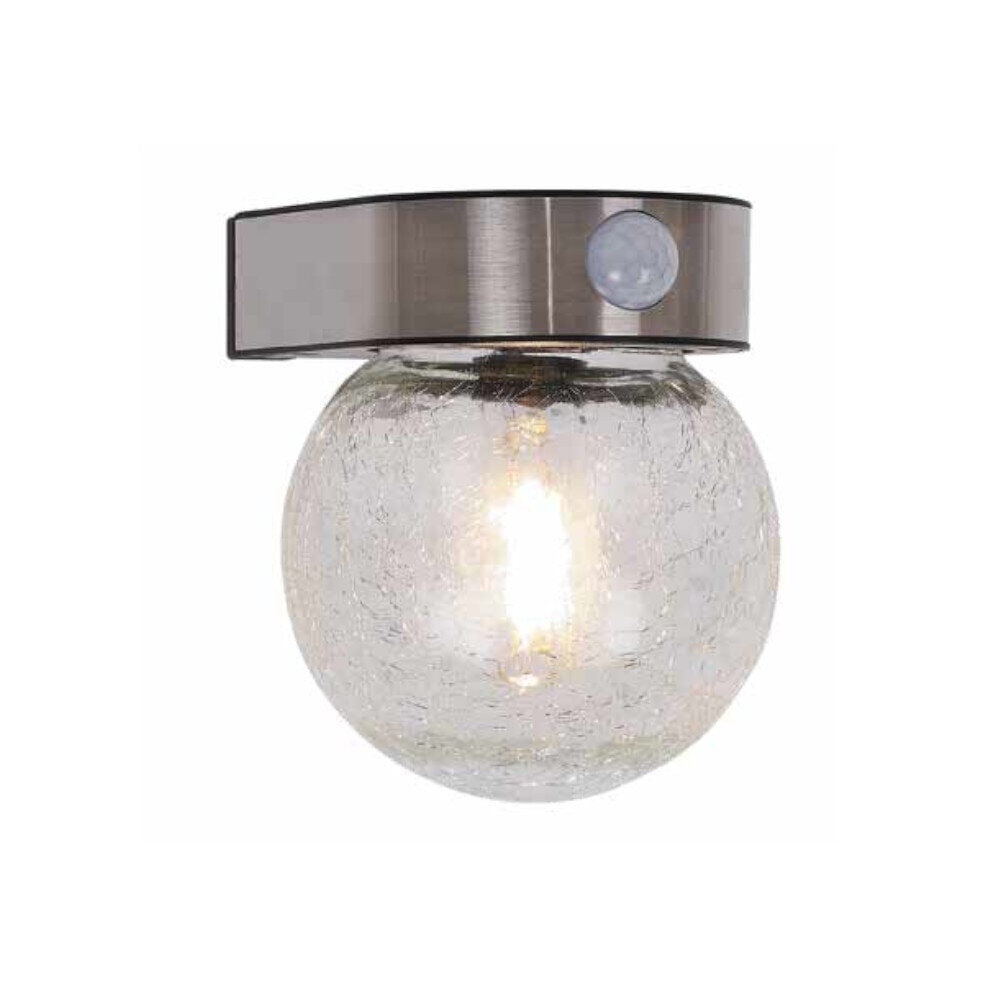 Lampe solaire murale à visser sphère détecteur de mouvement
