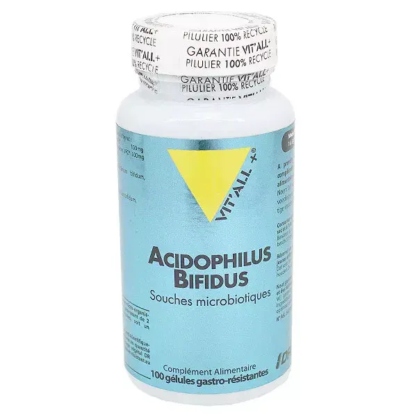Vit'all+ Acidophilus Bifidus 100 gélules gastro-résistantes