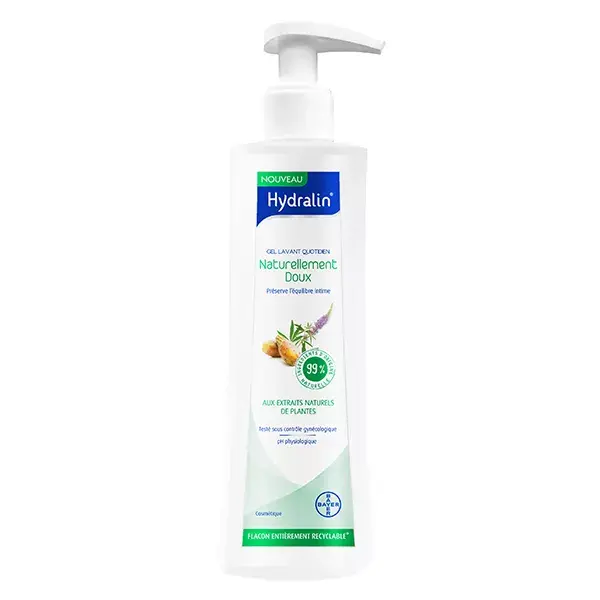 Gel de Limpeza Íntima Suave Hydralin Naturally Gentle 400ml