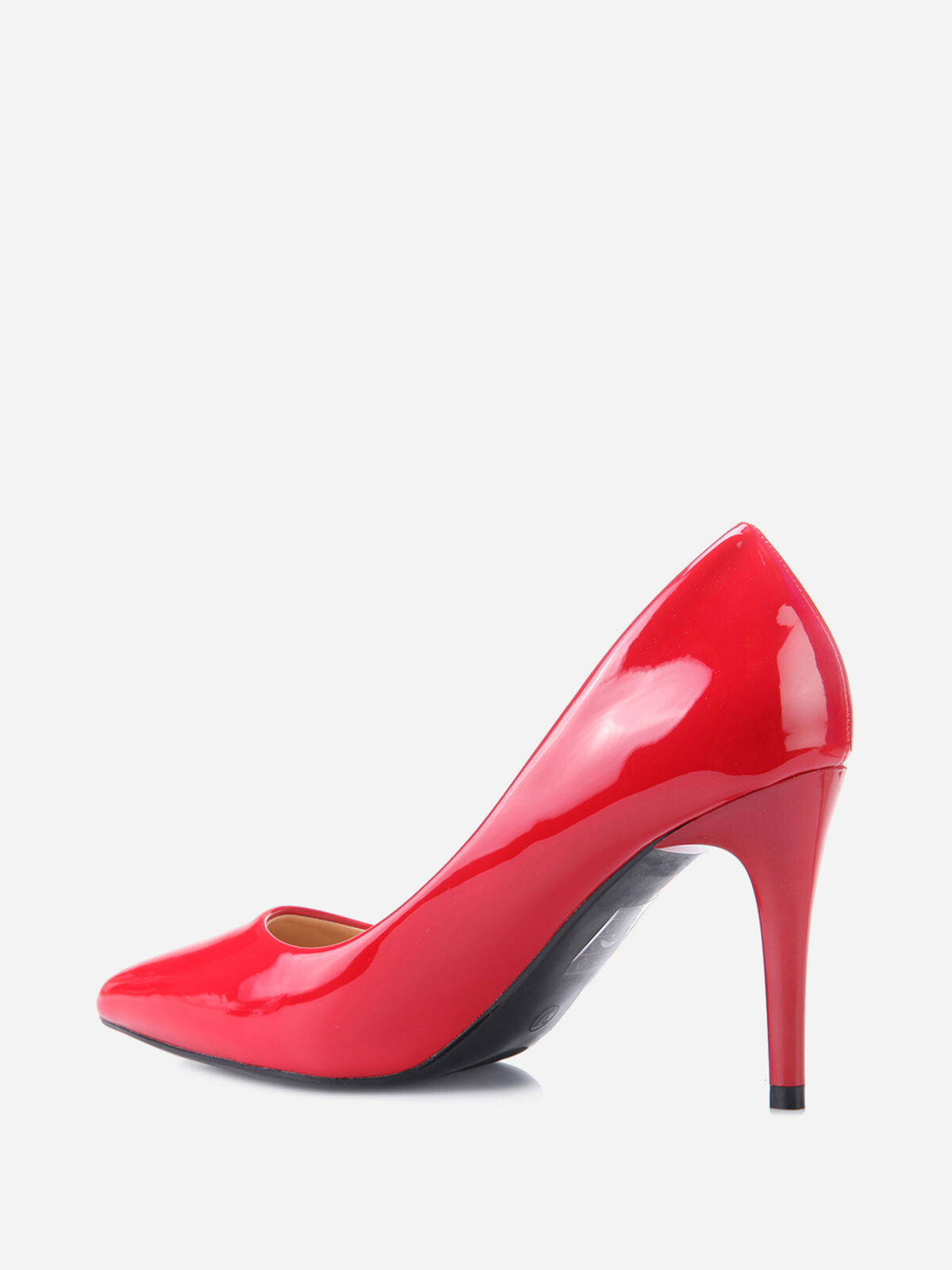 Escarpins vernis à talon aiguille- Rouge