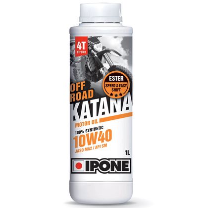 Huile moteur Ipone KATANA OFF-ROAD - 10W40 100% synthése - 1 LITRE Universel
