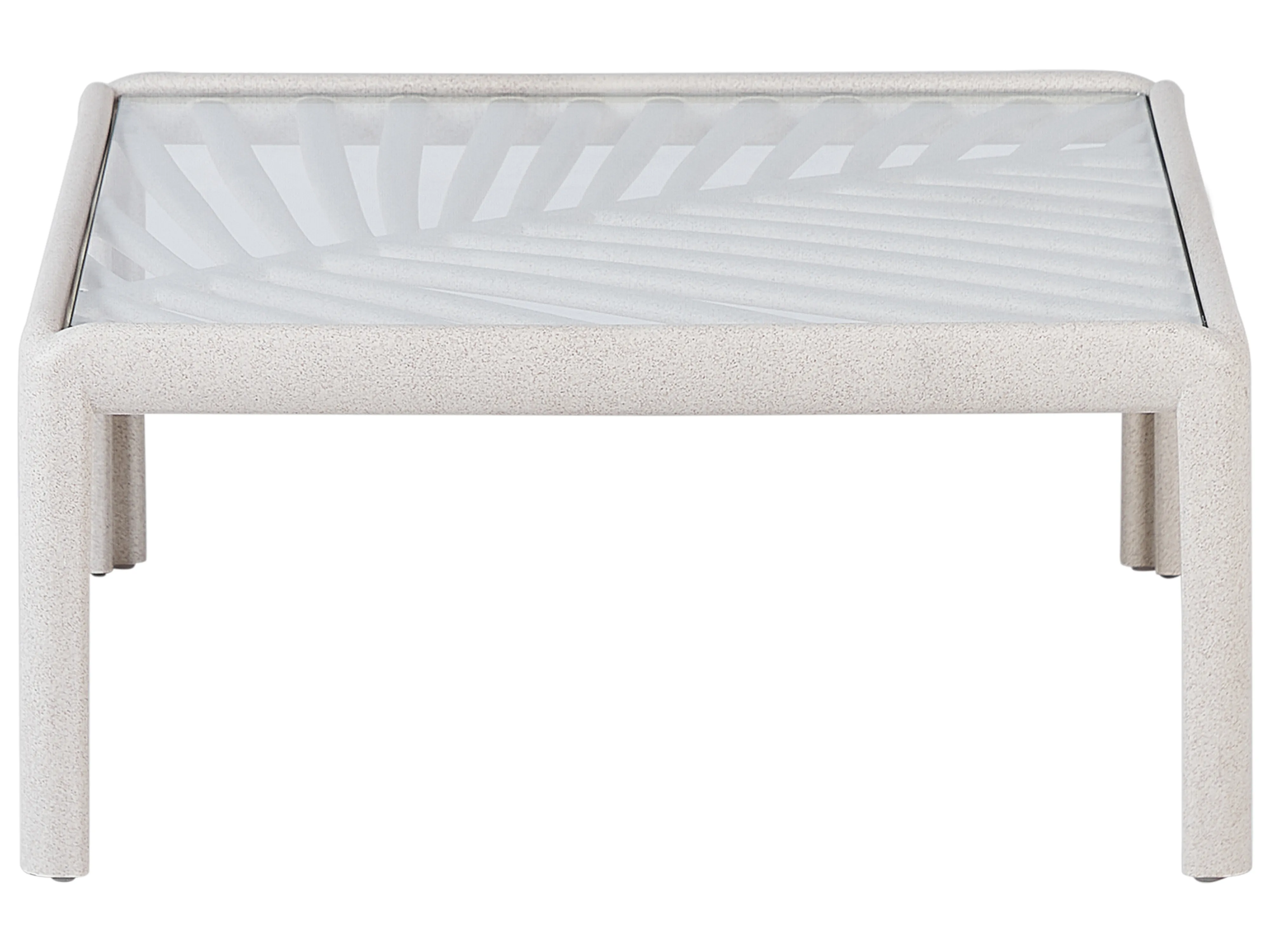 Tuin salontafel FERRETTI 69 cm 69 cm Lichtbeige