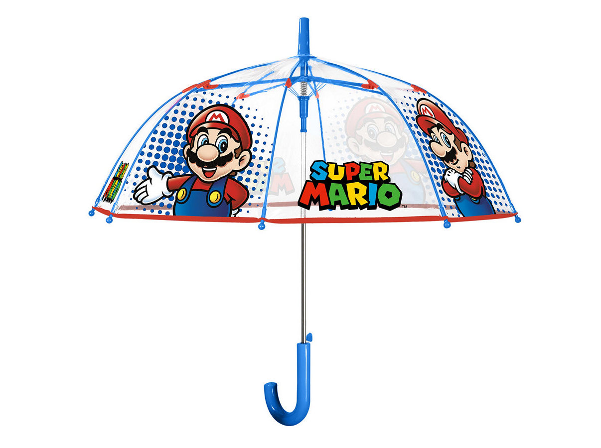 CHAPÉU CHUVA LONGO MANUAL SUPER MÁRIO