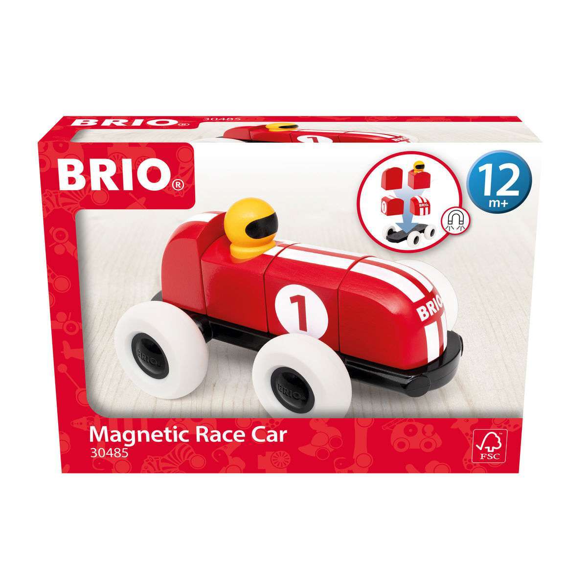 BRIO Spiel Rennwagen aus magnetischen Bausteinen
