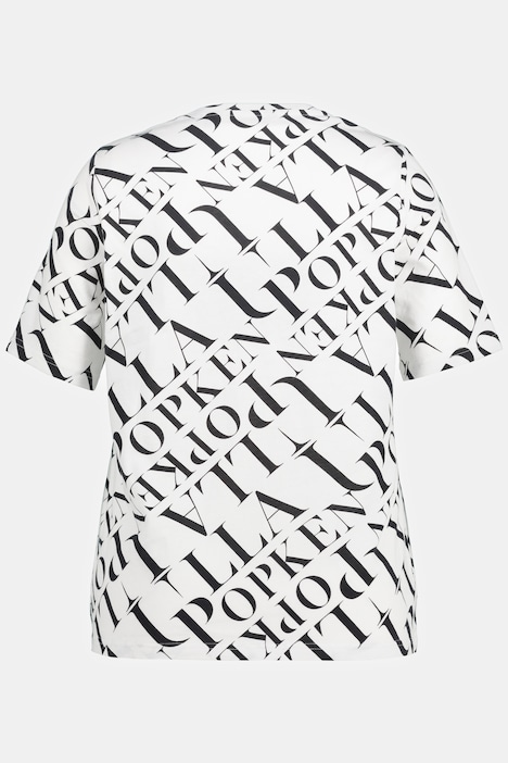 T-Shirt, Logo Druck, Classic, 1/2-Arm