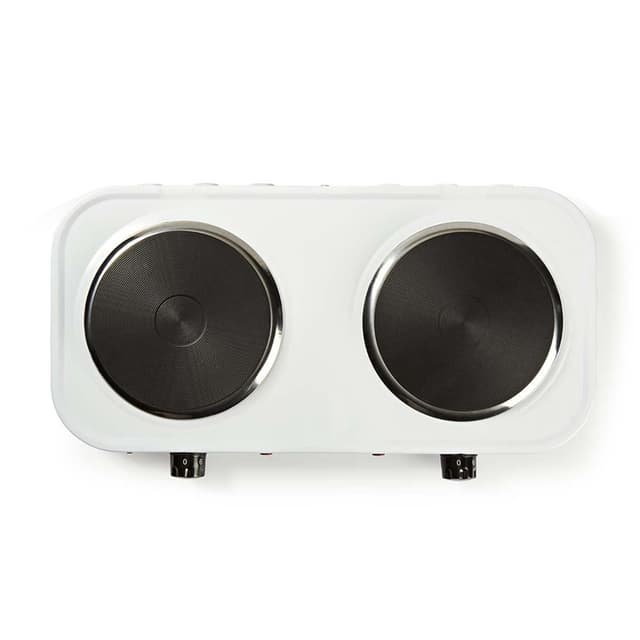 Nedis Elektrisk Kogeplade | Kogeplader: 2 | 2000 W | Overophedningsbeskyttelse | Hvid