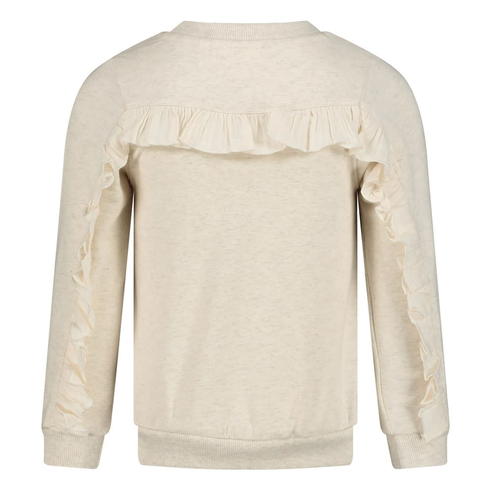Jubel Jubel sweater - Salsa Sunset offwhite melange