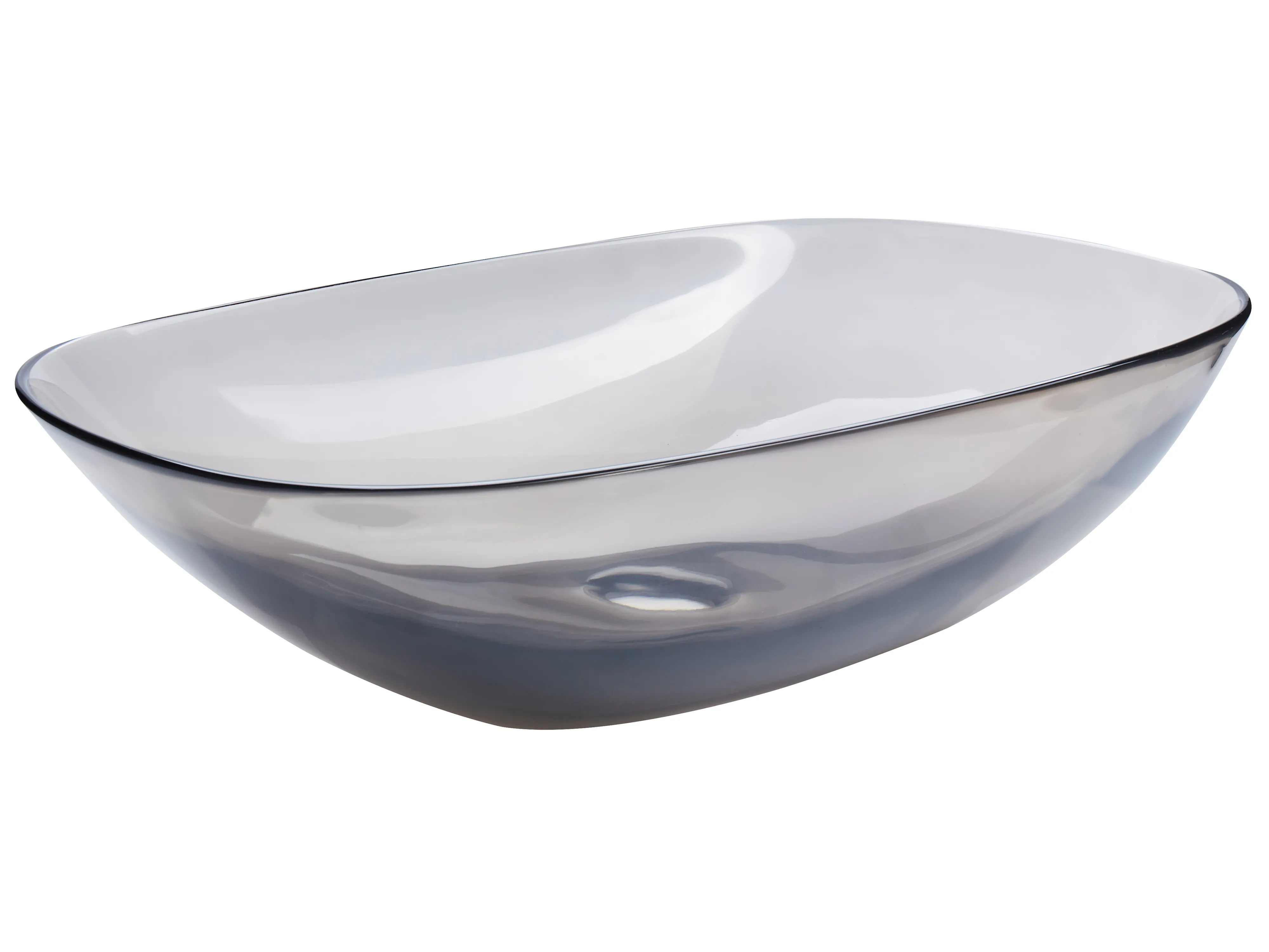 Wastafel voor aanrechtblad MOENGO 54 x 36 cm Solid surface Zwart