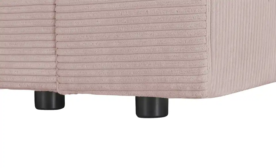 Element Branna Rosé Cordstoff mit Armlehne rechts
