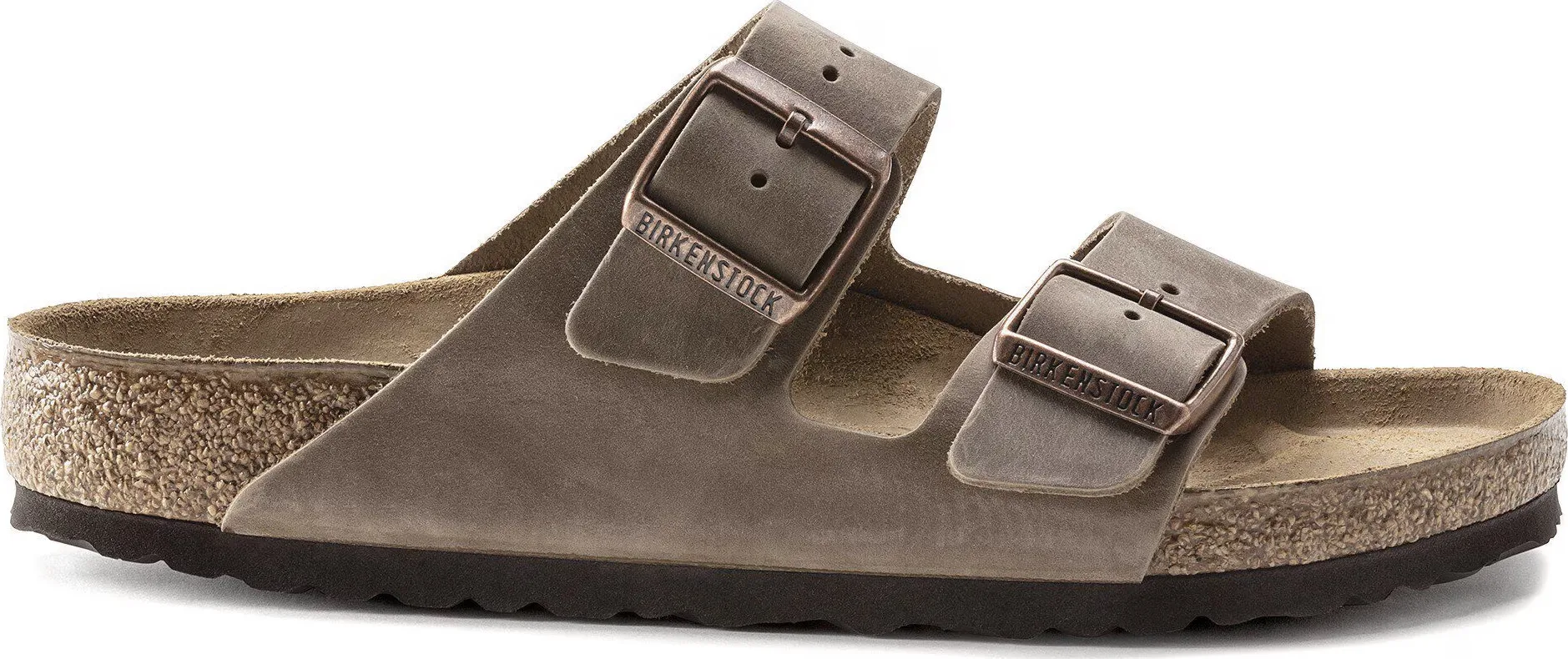 Birkenstock Unisex Arizona Oiled Leather Narrow Tobacco Brown
