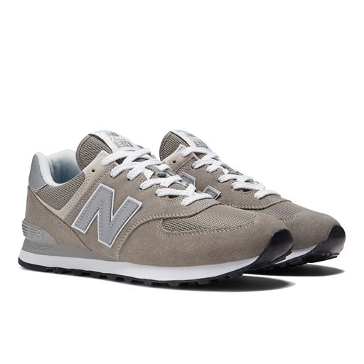 New Balance 574 Core Sneakers, Grey/White, 36