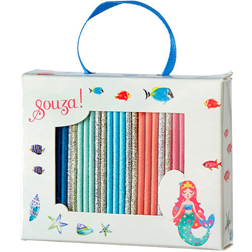 Souza for kids haarelastiekjes kato - zeemeermin - 25st