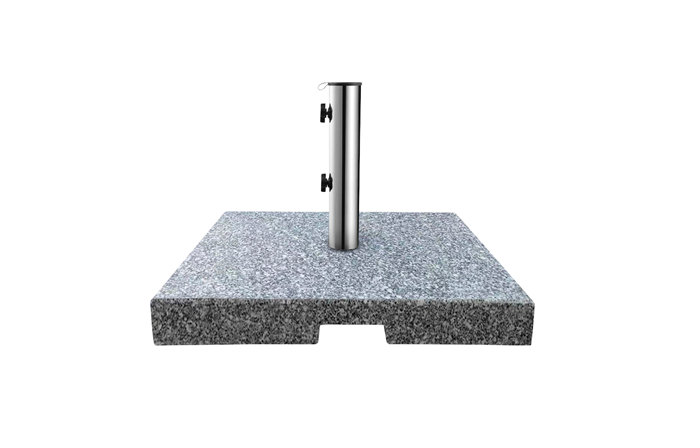 Parasolfod Freetown 50 x 50 x 6 cm grå granit - Sunlife
