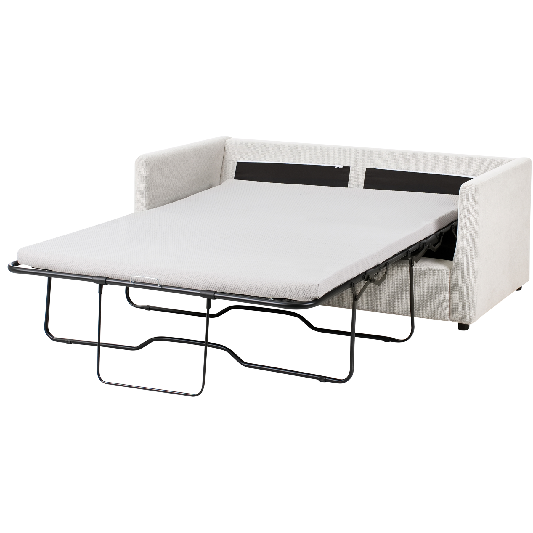 Beliani - INKOO - Slaapbank 2-zits - Off-white - Stof