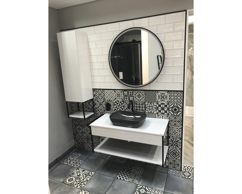 Wastafelmeubel FACKELMANN New York BxHxD 108,5 x 43 x 47,5 cm Frontkleur wit hoogglans 84913