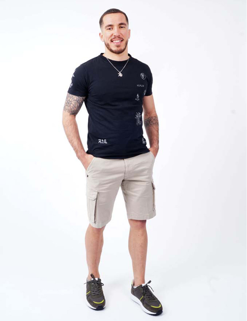 RECYCLED ART WORLD SHORT PILOT CARGO BEIGE