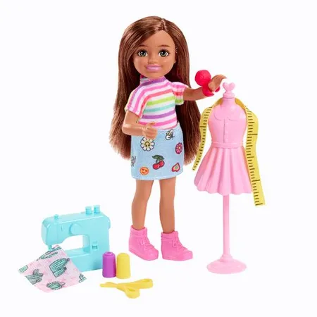 Barbie Chelsea-Karrierepuppe mit passendem Berufe Outfit und zugehörigem Zubehör